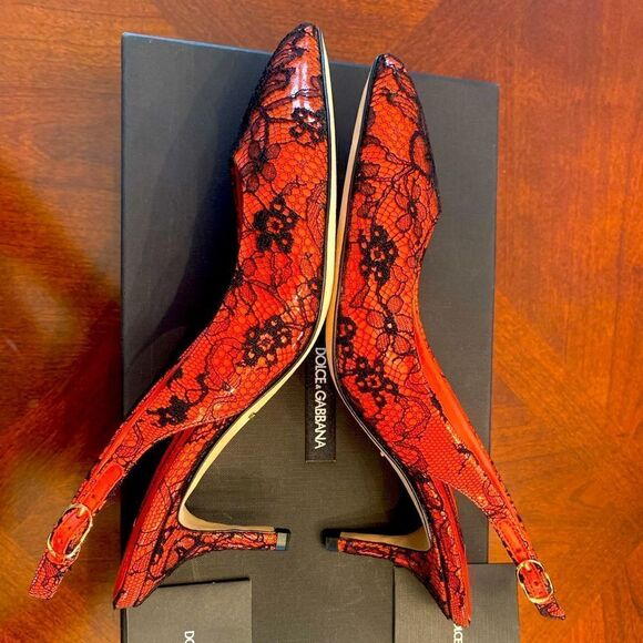 ❤️Dolce&Gabanna sling back leather sandal size EU 36 or US 6, new - Picture 2 of 9